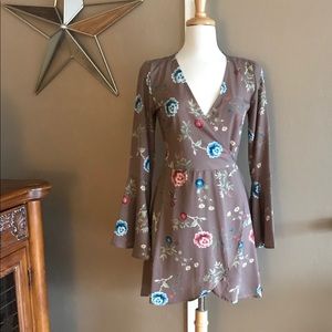 🔥 SALE Brown Floral Dress
